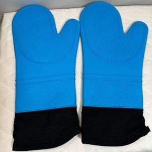 Idudu Oven Mitts 2 Pair Heat Resistant Up To 450 Degrees Non-Slip Grip-Waterproo